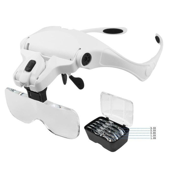 

COVID 9892 Magnifier Lup Luv Kacapembesar Kacamata Kaca Pembesar LED