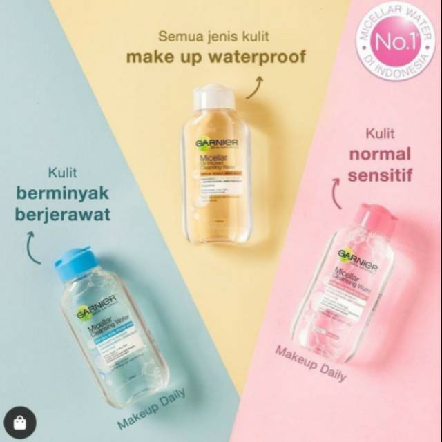 KINDSTORE❤ | All Varians | Garnier Micellar Water | Pink | Blue | Bipase Oil | 400ml-25ml