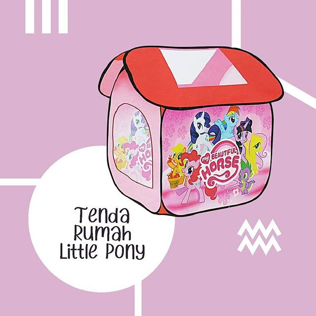 tenda bermain anak Gambar Character Hello KItty Dan Little ponny Tempat Bermain Anak Tempat Tidur