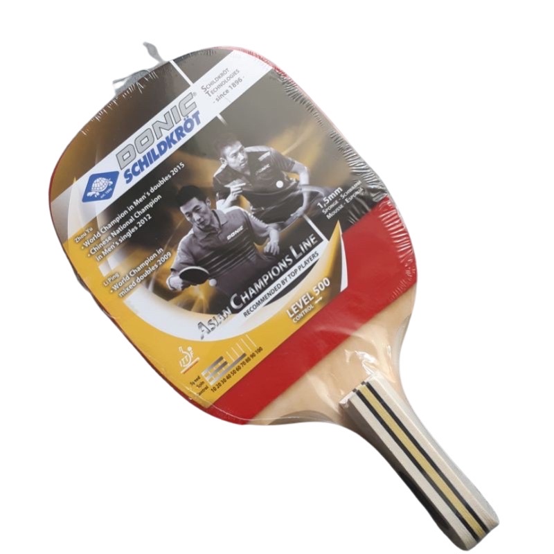 Bat Ping Pong / Bet Tenis Meja Donic Asian Champions level 500 Sebelah Karet