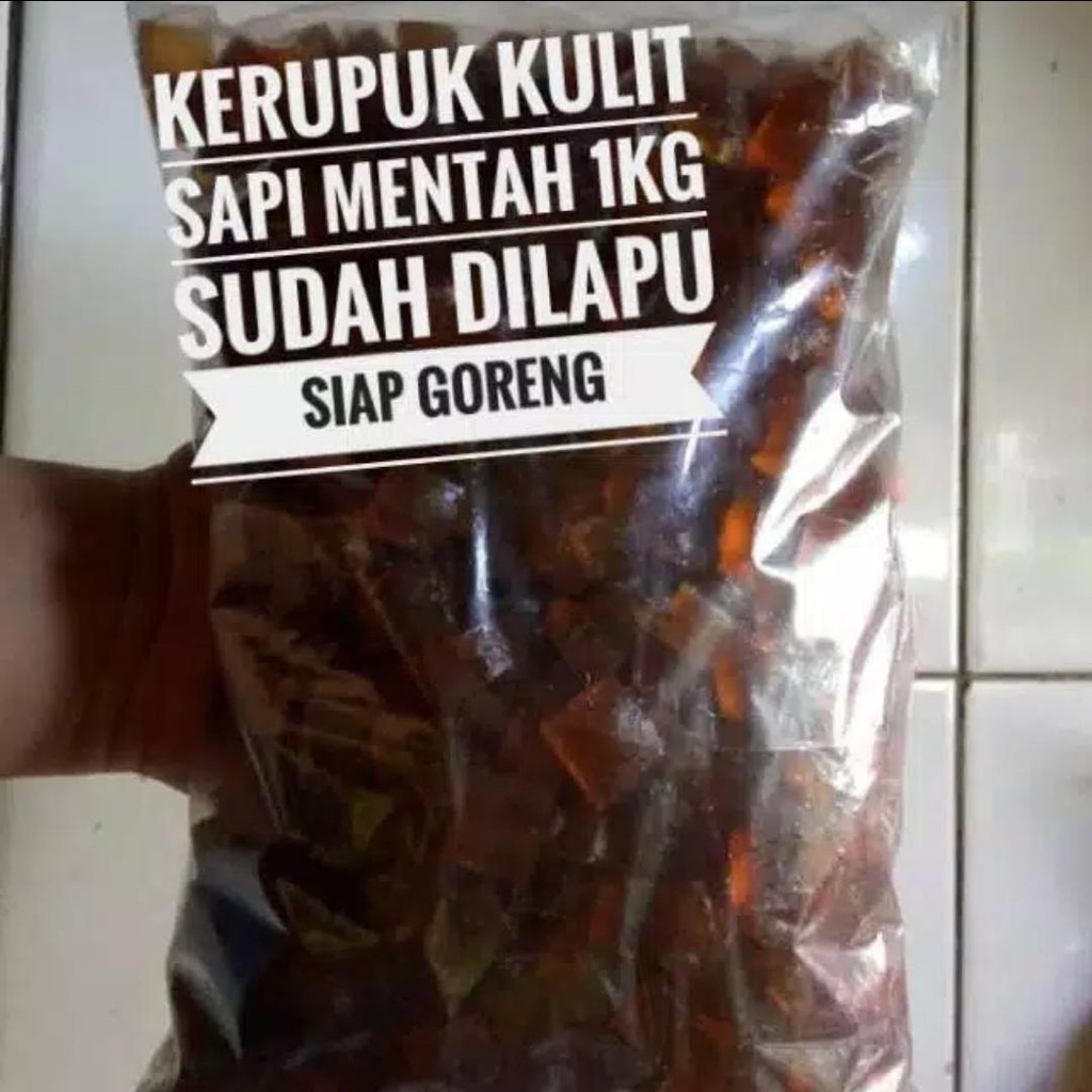 

Kerupuk Kulit Sapi Mentah 1kg Siap Goreng / Krupuk Rambak Kulit Sapi / Dorokdok / Cungur / Lapuan