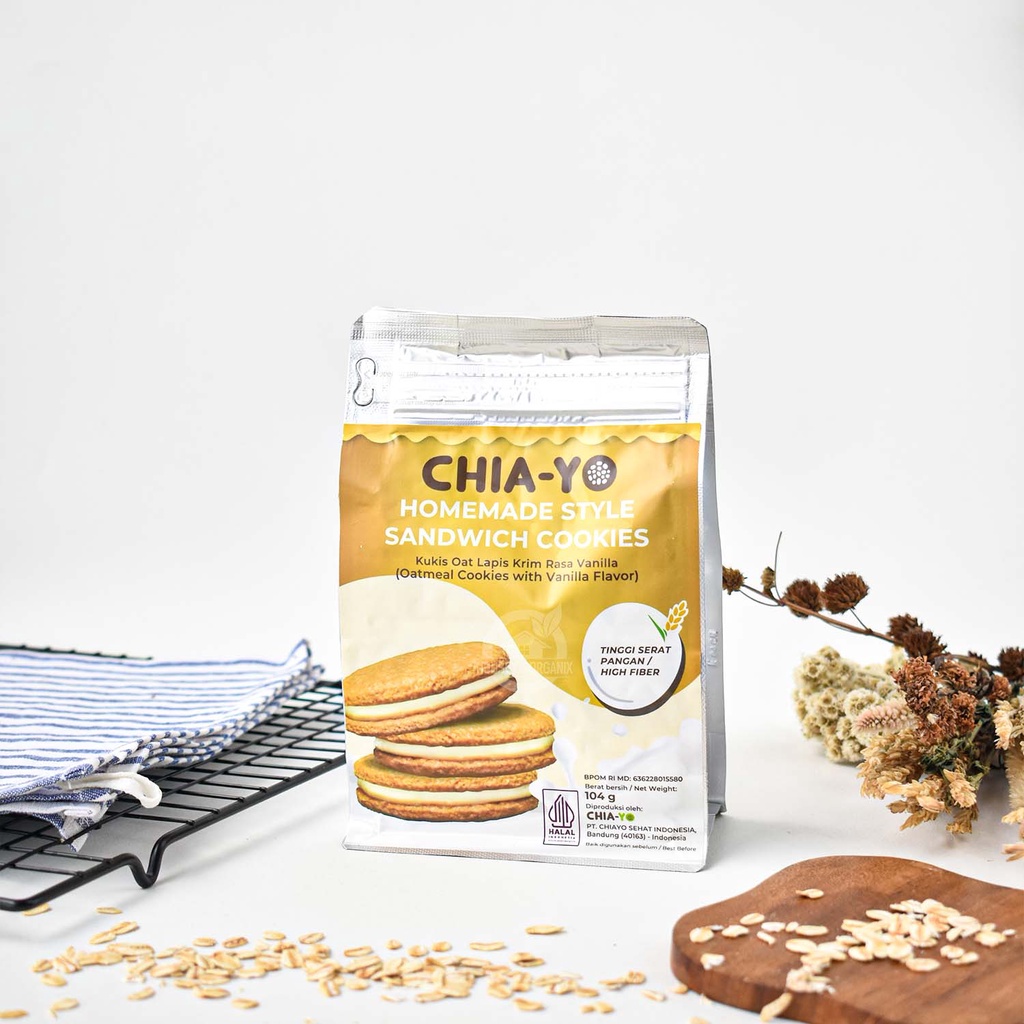 Chia - Yo Homemade Style Sandwich Cookies Vanilla 104 Gr