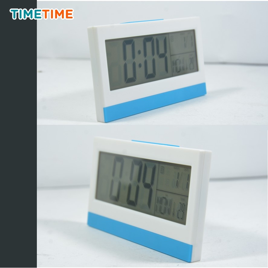 Jam Meja Smart Digital Alarm Desk Clock ES1852 Free Baterai