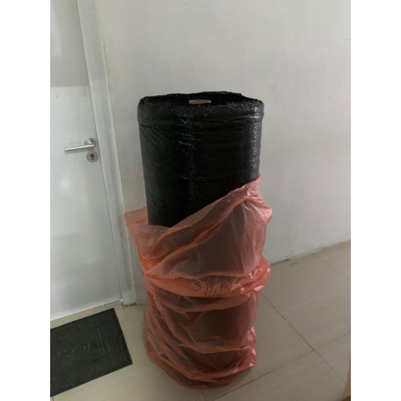 Khusus GRAB GOJEK - Bubble Wrap Roll Hitam Bening Kualitas PREMIUM SUPER TEBAL Tinggi 30cm 60cm 1.25m Panjang 50 meter