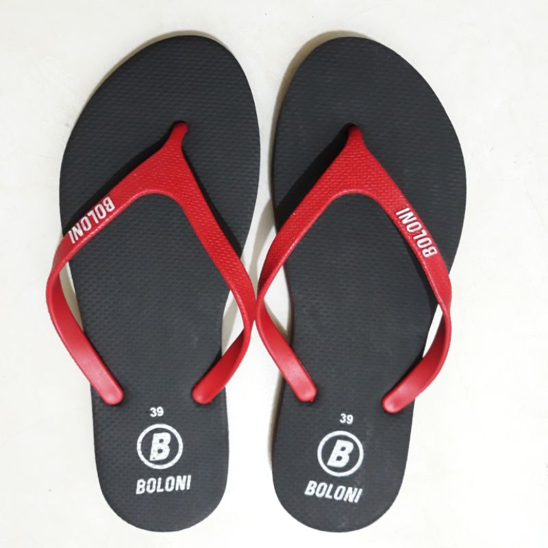 Original Boloni Restu Sandal Jepit Wanita Basic Tali Karet Kabel Bulat Kecil Cakep Ringan dan Empuk Sendal Japit Perempuan Cewek Spon Spons Cantik Simple Murah