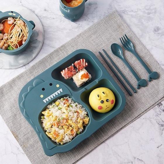 

>JZ_008 Set tempat makan anak isi 6 karakter dino TERMURAH..!!