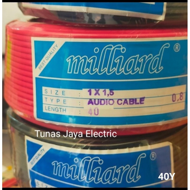 Kabel Listrik NYA 1,5mm @40Y Merah/Hitam ELECTRICAL