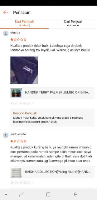 Rc Cotton Club Handuk Mandi 70x135cm / Handuk Mandi Dewasa Motif Polos Garis Putih By Terry Palmer