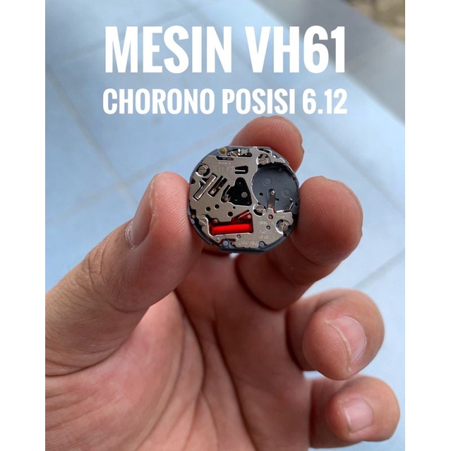 Mesin jam tangan Original japan VH61A chorono 6 12