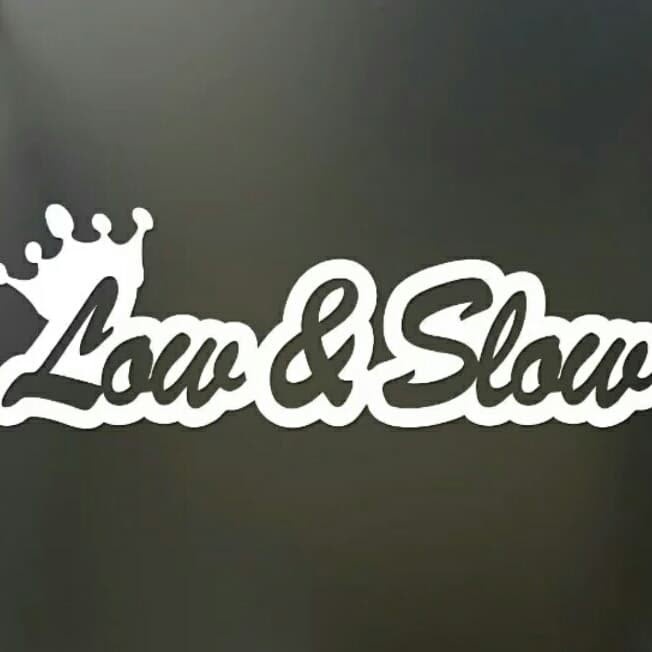 Stiker Low n slow Kaca mobil belakang sticker low & slow