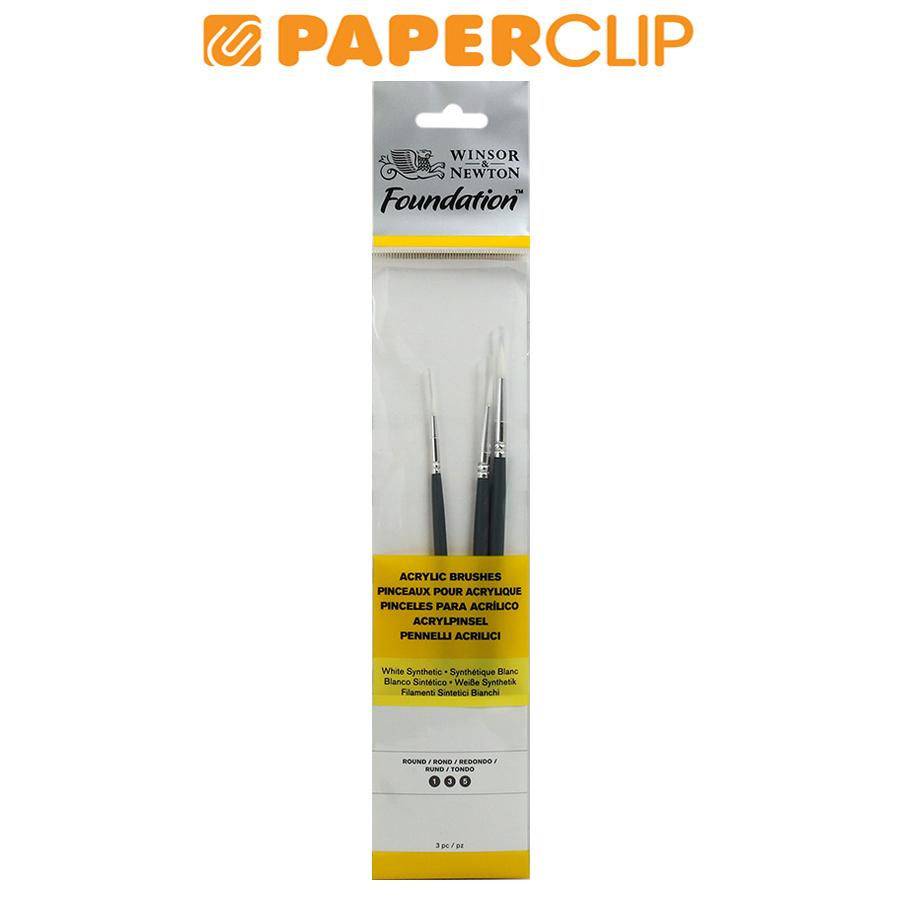 

KUAS LUKIS WINSOR & NEWTON FOUNDATION SET 3 ROUND WHITE BRUSH 5295001