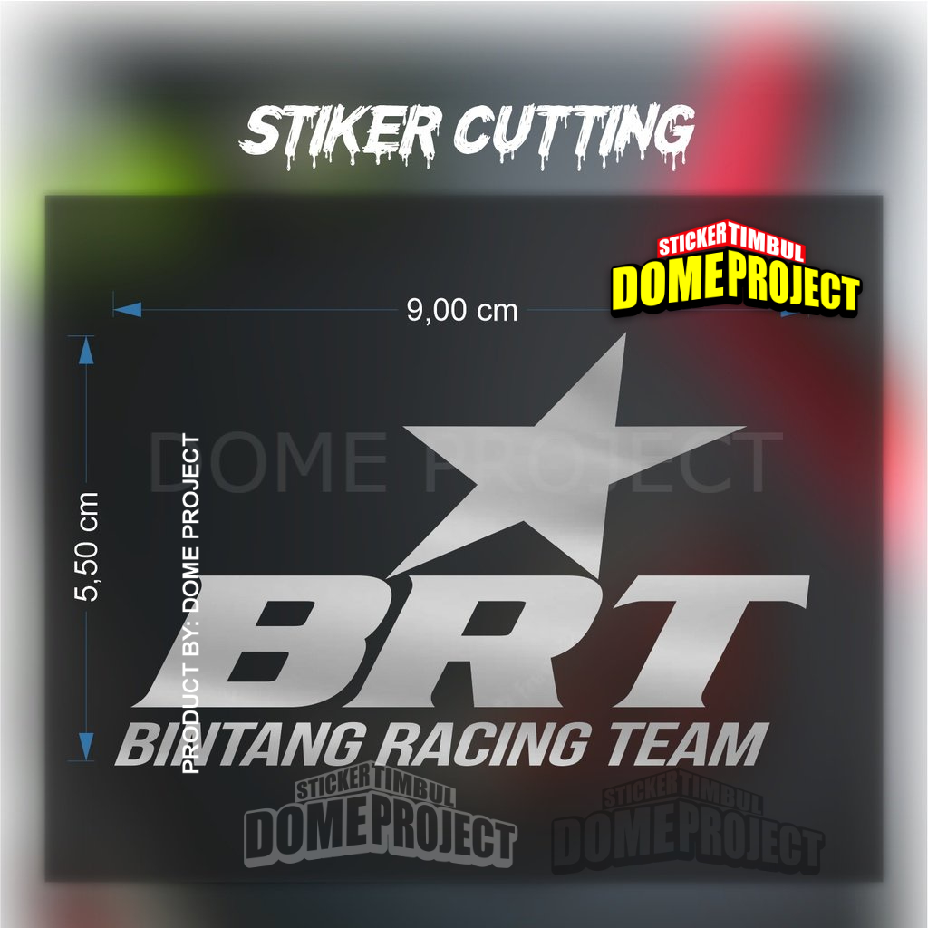 Stiker BRT Stiker Cutting Motor