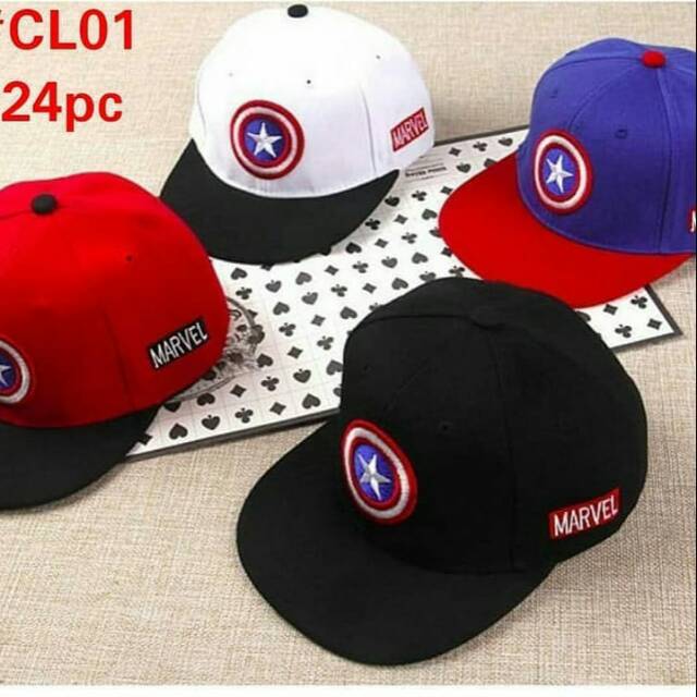 Captain America Hat Topi Anak Marvel  Topi Anak Import