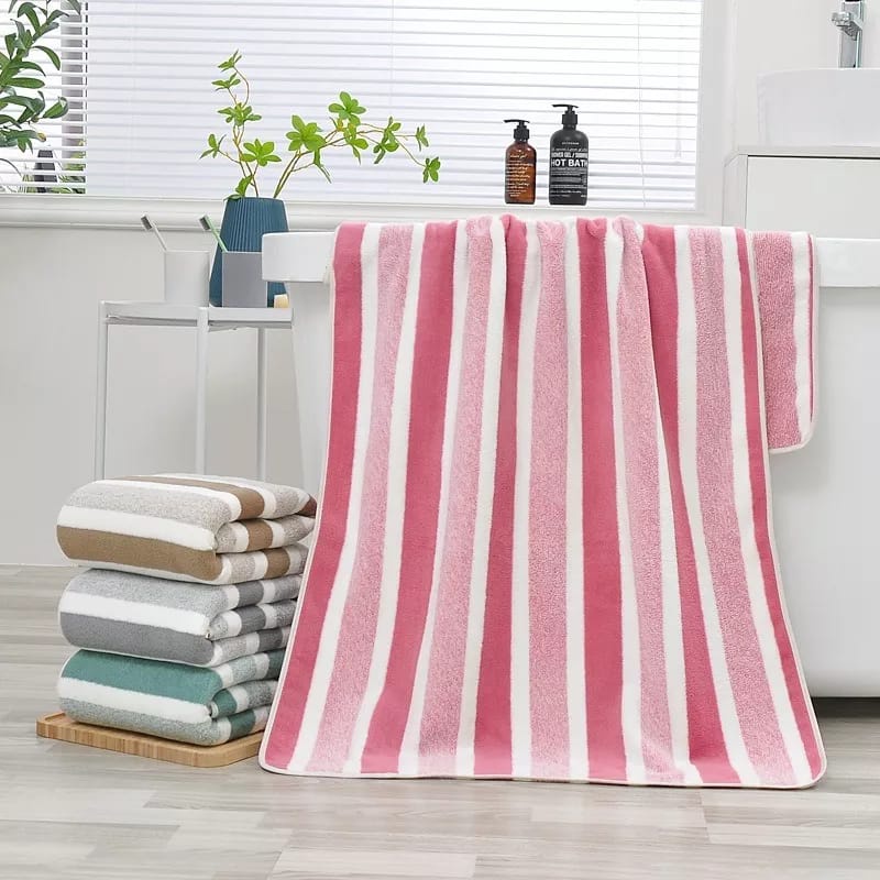 Handuk mandi 50x100cm Salur New handuk dewasa big star Handuk Anak lembut Import