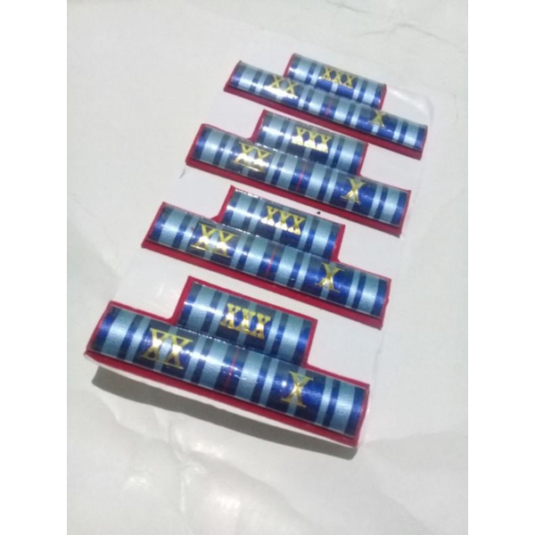 

Pita Jasa PNS 10 20 30 Tahun | Satya Lencana PDH PNS 10 20 30 Tahun Cembung | Pita Jasa PDH 10 20 30 tahun PNS paku