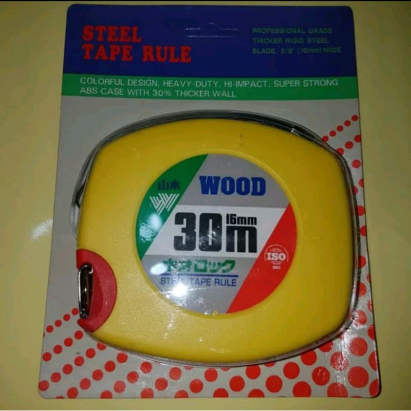 

WOOD Man Roll Pita Baja panjang 30 M