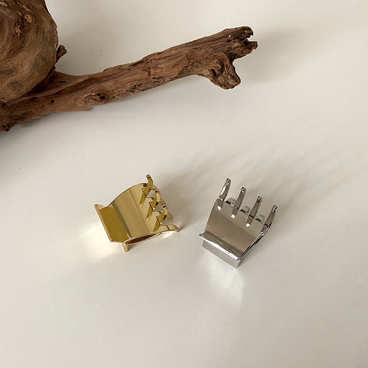 KLIP RAMBUT GOLD BESI JEPIT PONI EMAS METAL SILVER JEPITAN PONYTAIL MINI SMALL KECIL HAIRCLIP HAIR CLIP CLAW AKSESORIS RAMBUT ACESSORIES WANITA KOREA ANAK FEMALE GLOSSY