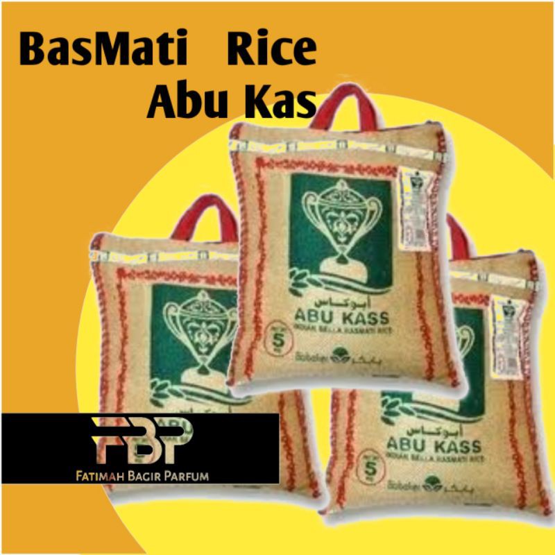 

(Bisa Cod) Beras Basmati Abu Kass 5kg Basmati Rice Bebas gula Nasi panjang Abukas Kas