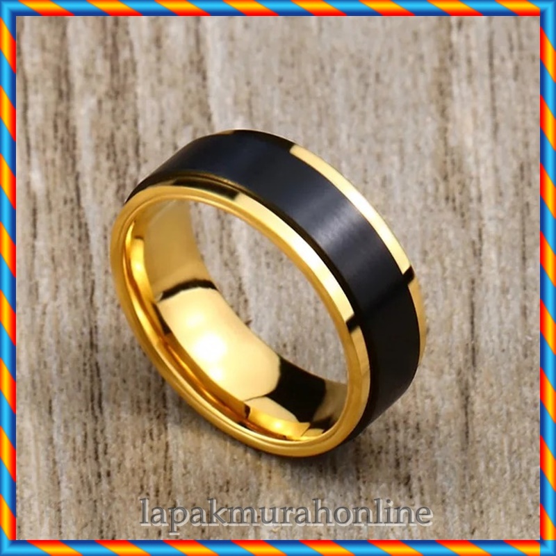 CINCIN TITANIUM / CINCIN COUPLE / CINCIN COUPLE TITANIUM / CINCIN TITANIUM HITAM LIST GOLD