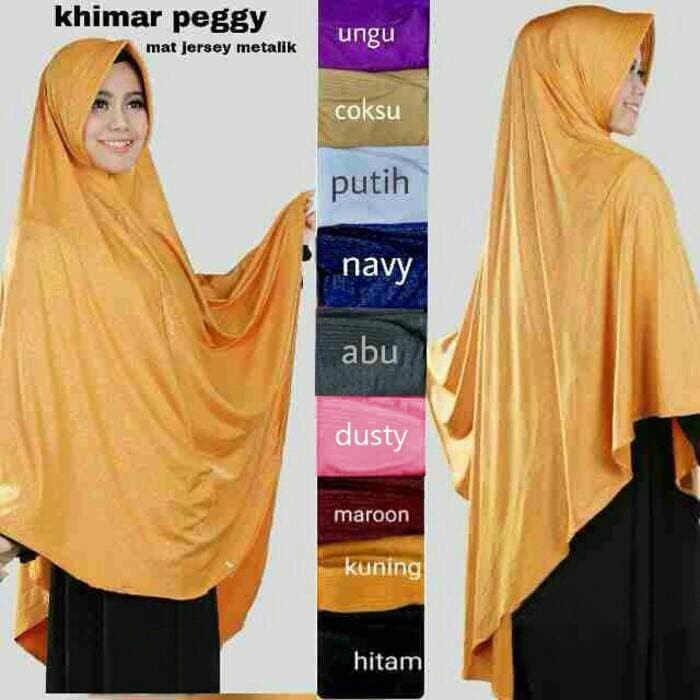 jilbab kerudung hijab Khimar Syar'i Peggy Premium