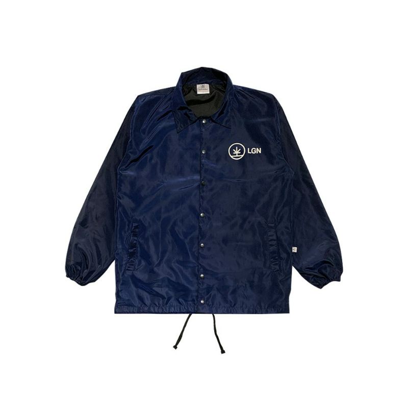 jaket coach logo LGN hitam dan nevy coach lgn