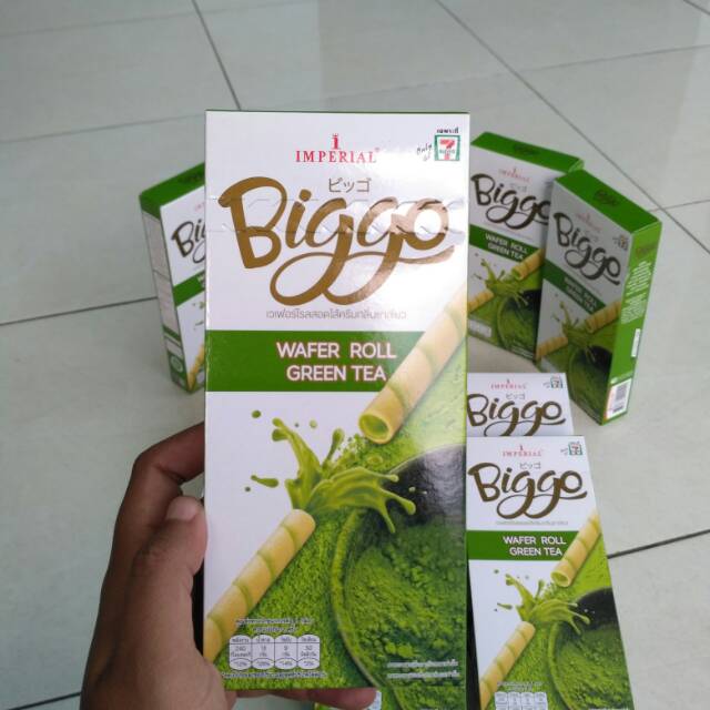Biggo wafer roll green tea