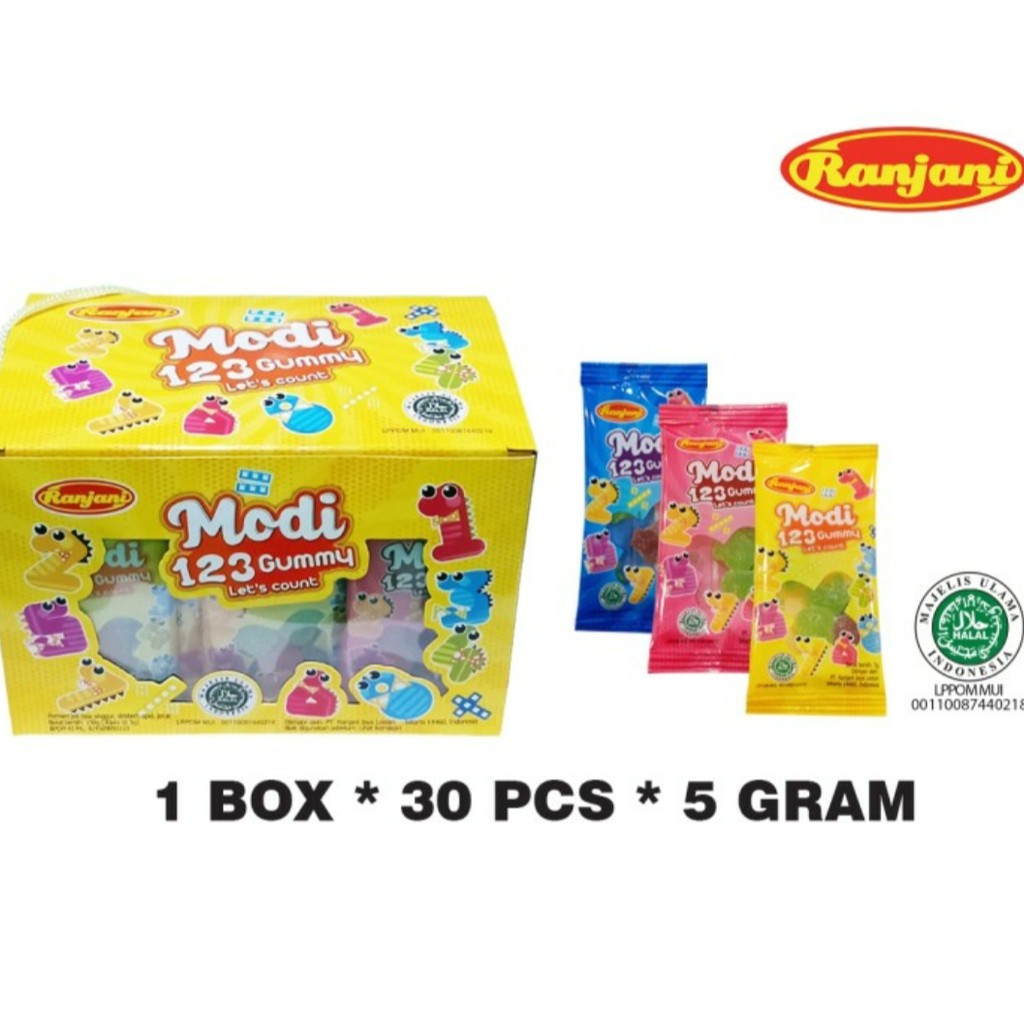 

Permen Ranjani Modi 123 Gummy