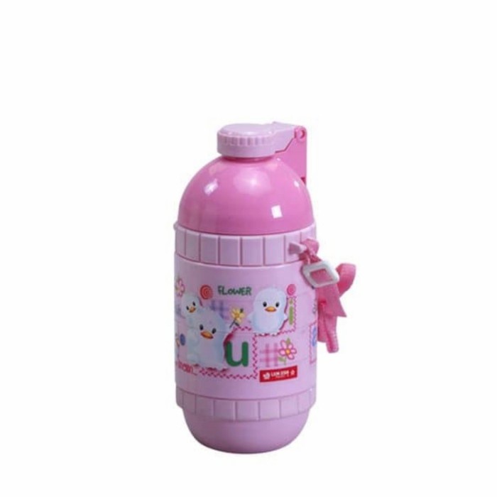 LION STAR Botol Air Minum Plastik Tali Anak Puzzle Sonic 550 ML NN21