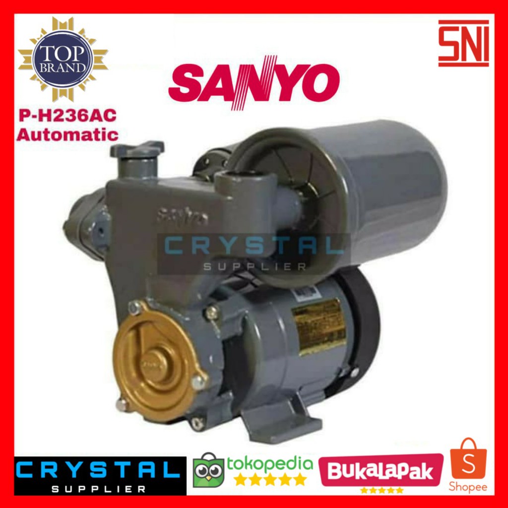 POMPA AIR SANYO P-H236AC / PH 236 AC Sumur Dangkal Otomatis 200 Watt