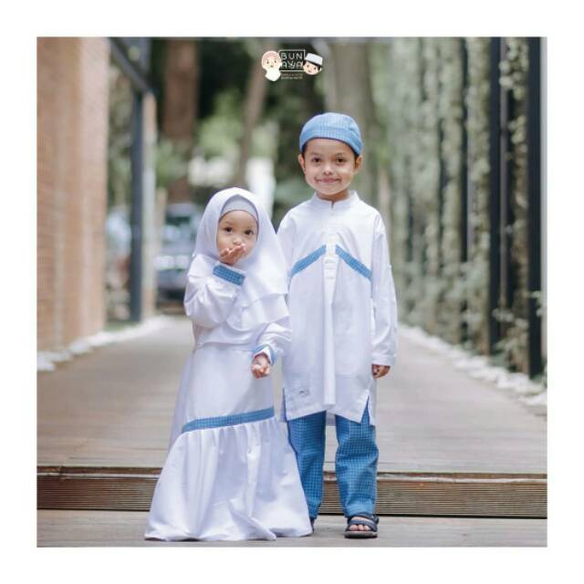 Gamis sarimbit by Aahva (Kavi Dress White)