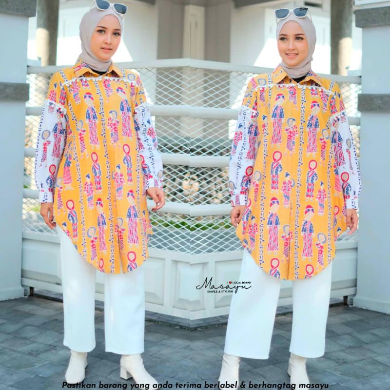 TUNIK BATIK SIMBOK BARIS ORI BY MASAYU