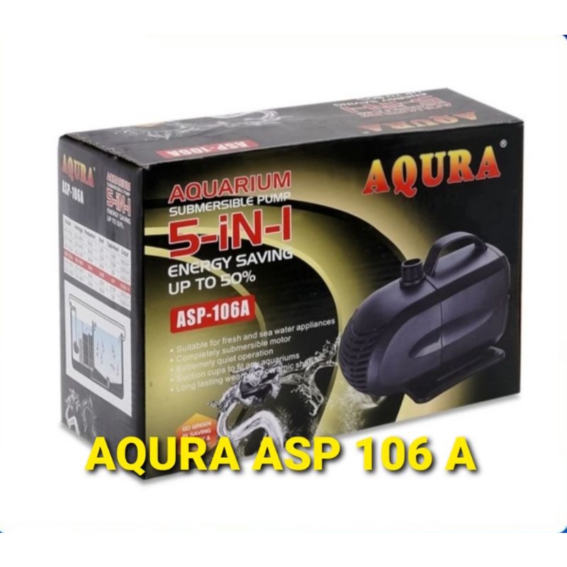 aqura 106 pompa celup air kolam ikan water pump pompa celup kolam ikan hias