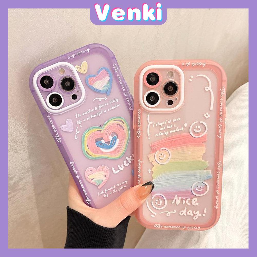 iPhone Case Silicone Soft Case Clear Case Fluorescent Color Airbag Shockproof Protection Camera Heart Cute Compatible For iPhone 11 Pro Max 13 Pro Max 12 Pro Max 7Plus xr XS Max