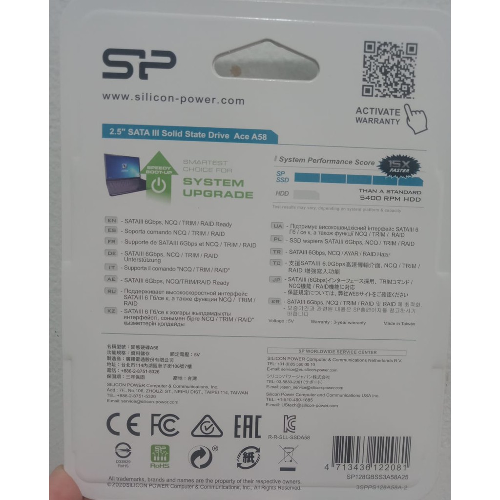 SSD 128GB Silicon Power A58 2.5&quot; SATA III 6Gbps