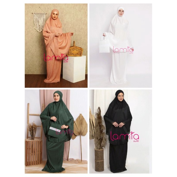 Mukena Plisket Lamia Hyget premium