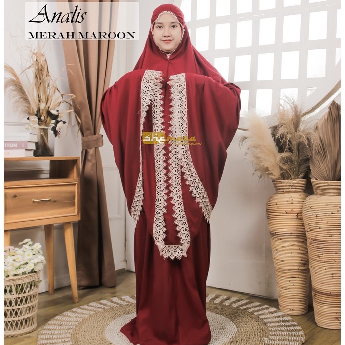 Mukena Dewasa Katun Premium Renda Mewah by SheMara - AnalisSeries