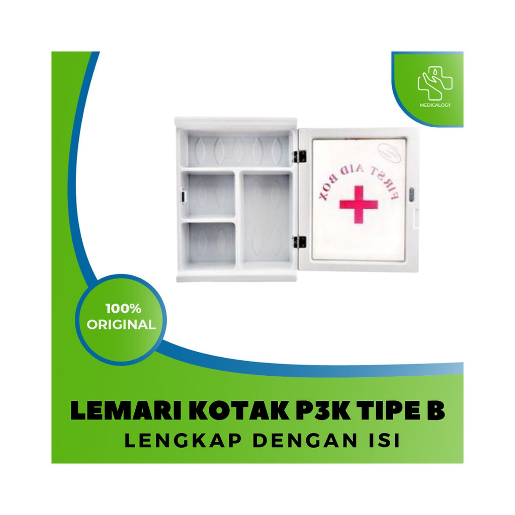 Jual LEMARI KOTAK P3K TIPE B LENGKAP DENGAN ISI UNTUK 50 PEKERJA ...