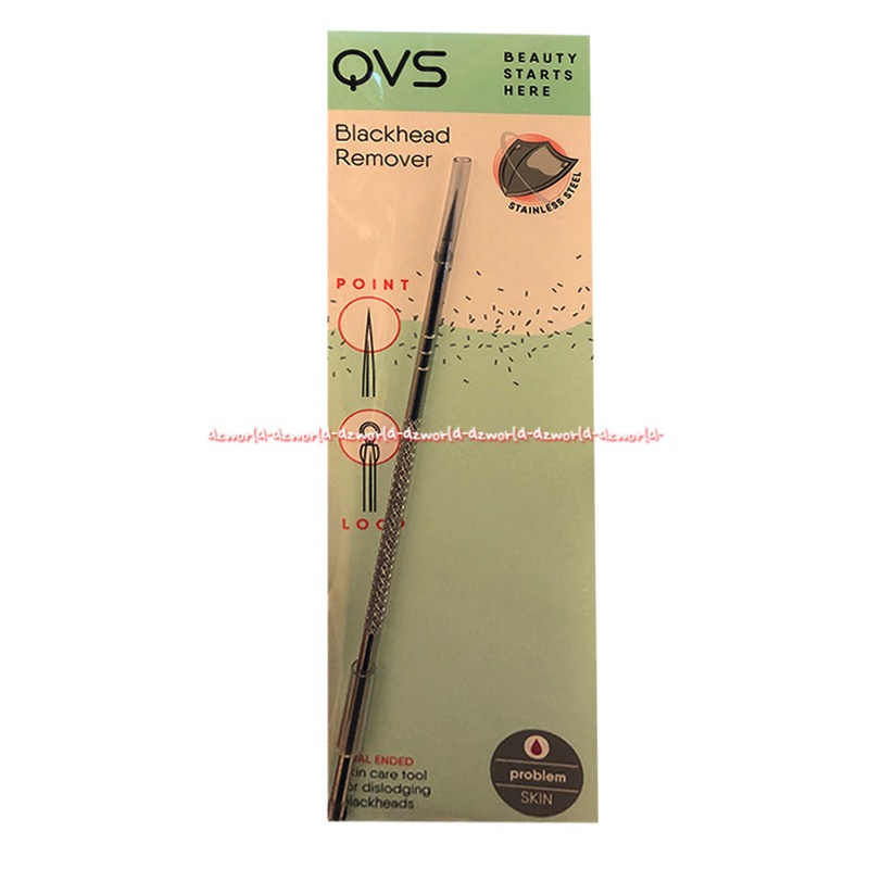 QVS Blackhead Remover Alat Untuk Pencet Komedo Stainless Steel