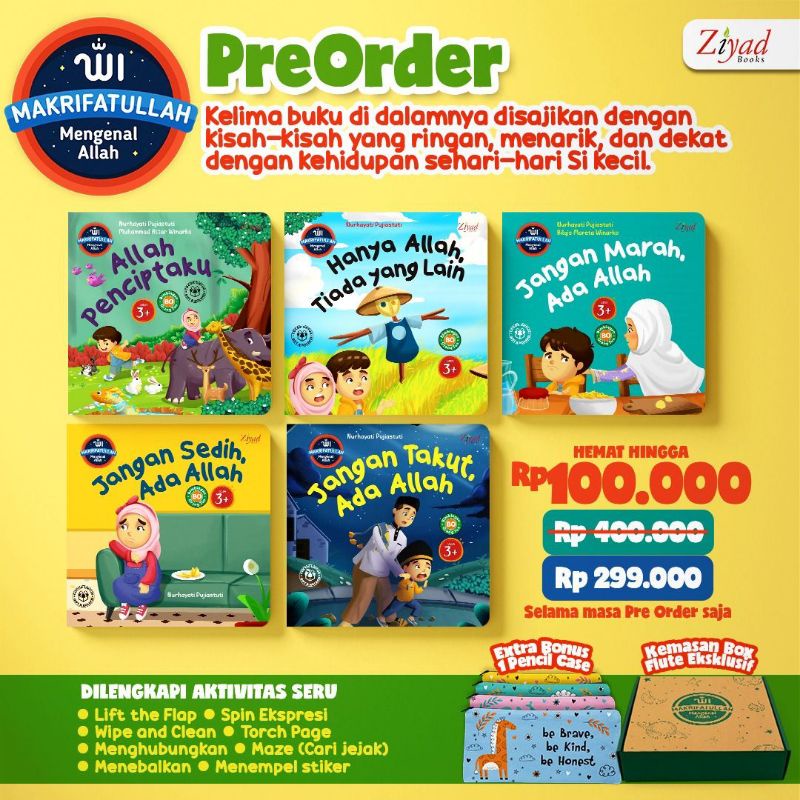 [NEW BOOKS] Board Books | Buku Anak Islami | Ziyad Books - Makrifatullah Mengenal Allah (Versi Board