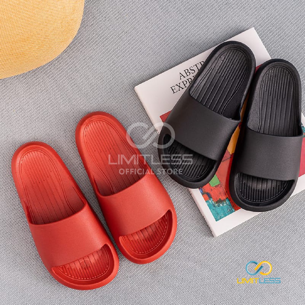 Sandal Slop Pria Karet Phylon Limitless Sandal Cowok Slop EVA Sendal Pria Selop Sporty Awet Nyaman Dipakai