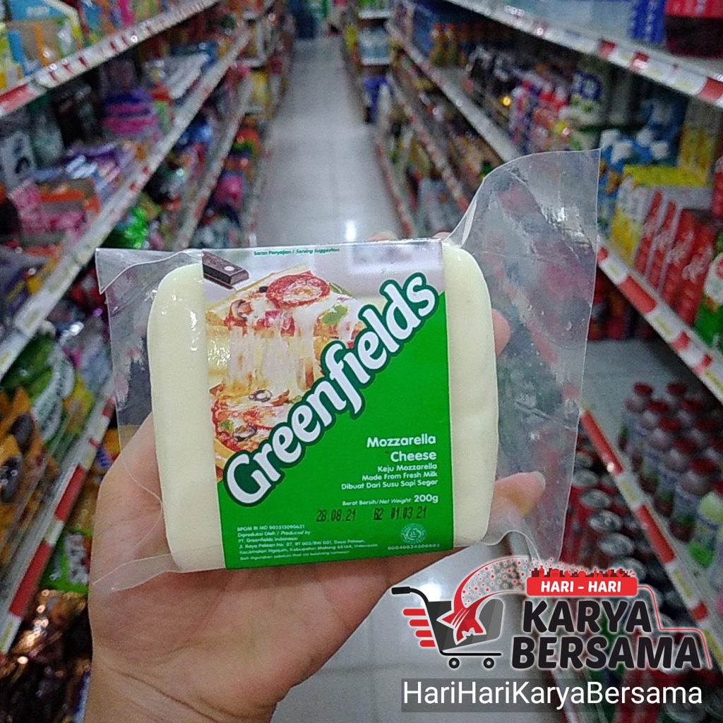

[GOJEK / GRAB ONLY] GREEN FIELDS MOZZARELLA CHEESE 200GR