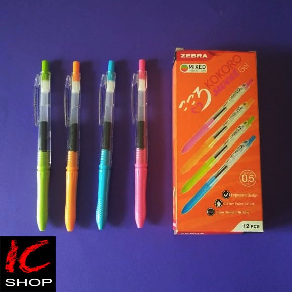 

Pulpen Gel Zebra Kokoro Sweet Tinta Hitam