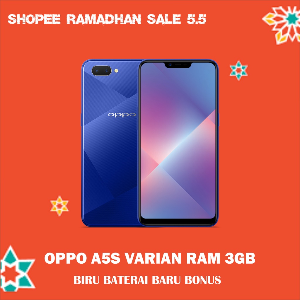 OPPO A5S varian 3GB/32GB / Oppo a5 s / AX5s /iMEI Aman/Baterai Baru