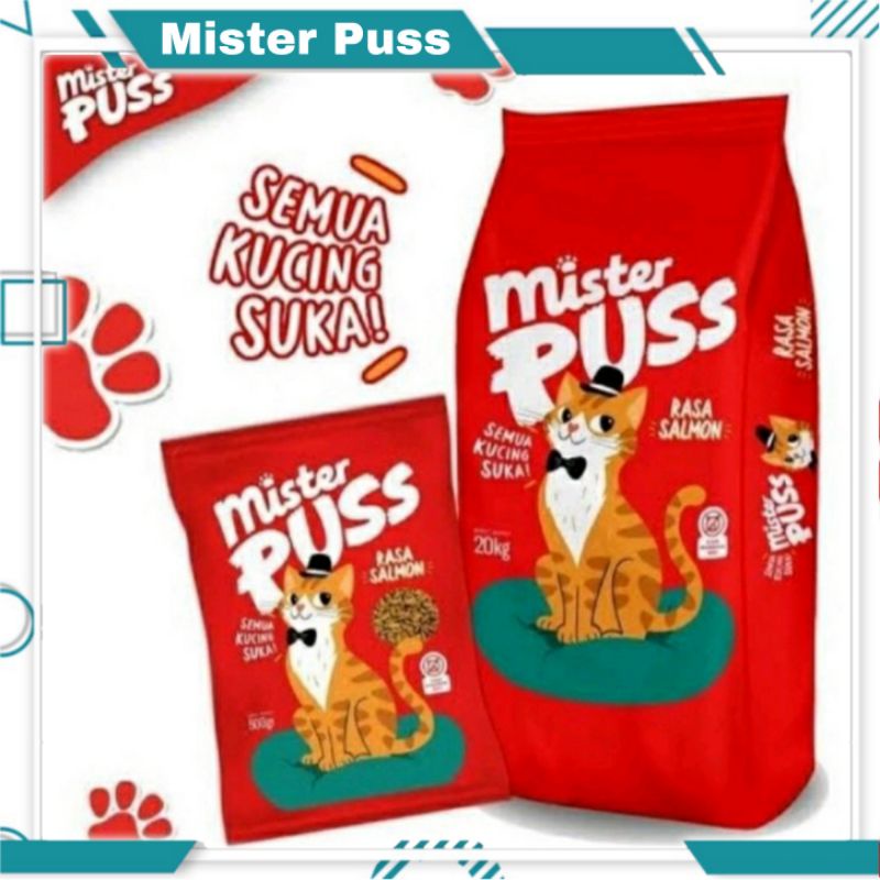 MISTER PUSS - Makanan Kucing Mister Puss / Makanan Kucing rasa salmon Tuna