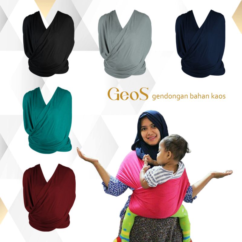 GEOS 2 in 1 Gendongan Nagita Gendongan Bayi Praktis Silang 2 in 1
