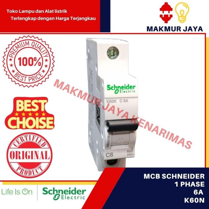 Listrik Mcb Schneider 1P 1Phase Original Murah/Mcb Schneider 6A 10A 16A 20A