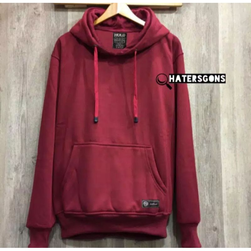 promo jaket hoodie polos bahan tebal Berkualitas size:L,XL,XXL