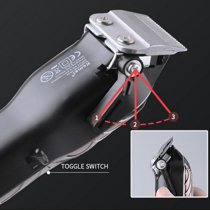 Kemei 2616 Original Alat Cukur Rambut  Clipper Detailer Trimmer KM2616 Metal Spider Perunggu Laba2