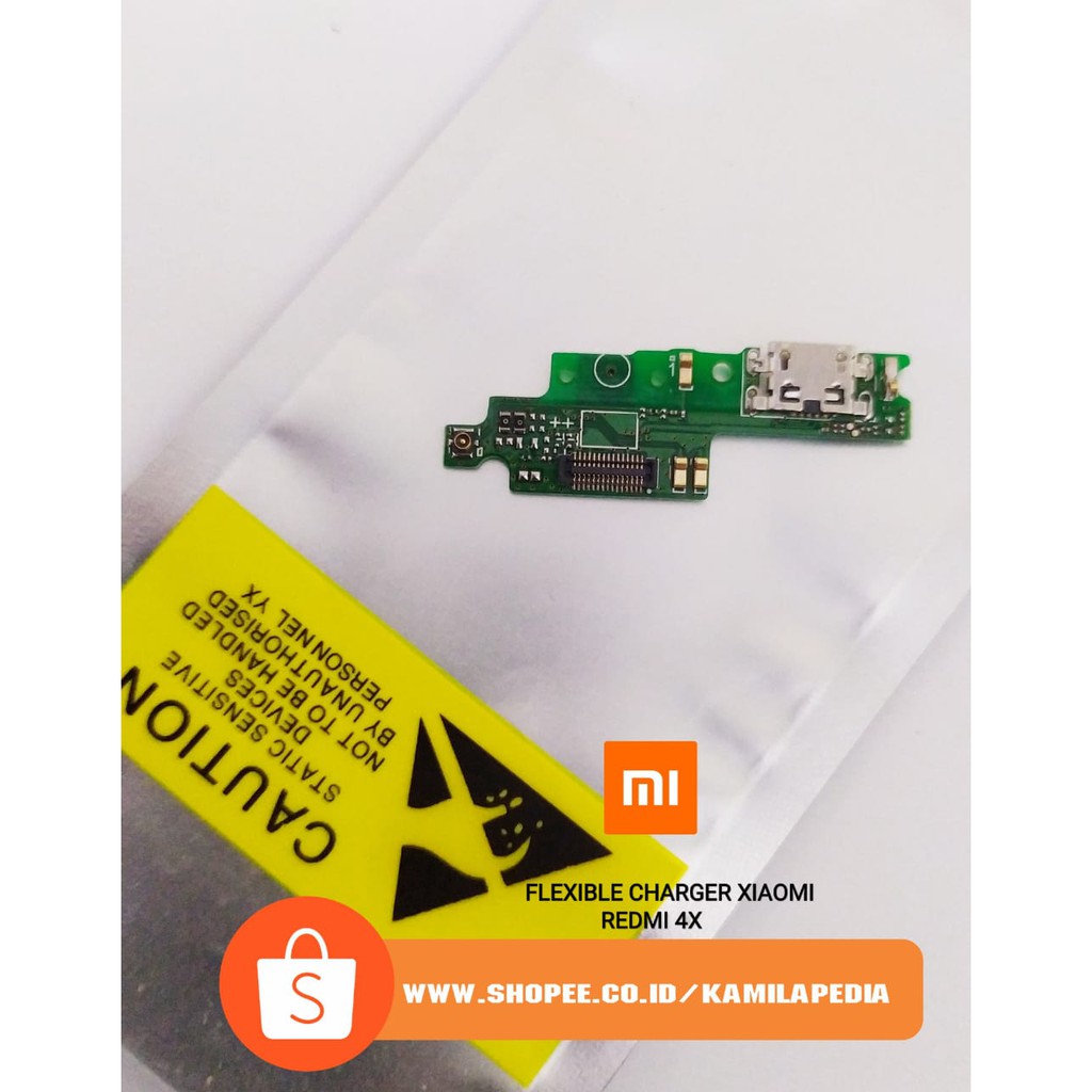 Flexible Charger Xiaomi Redmi 4X Fullset / Flexible Xiaomi Redmi 4X Charger + Mic