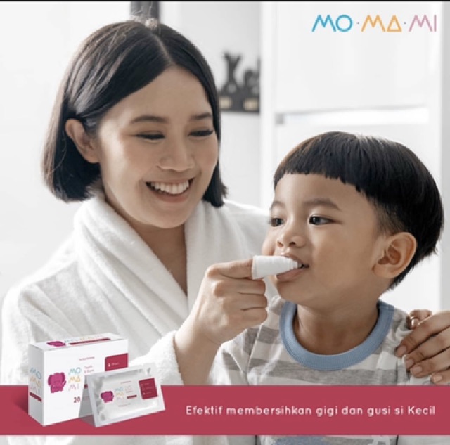 Momami Tooth and Gum Wipes 20s/30s - Tisu Mulut dan gigi bayi